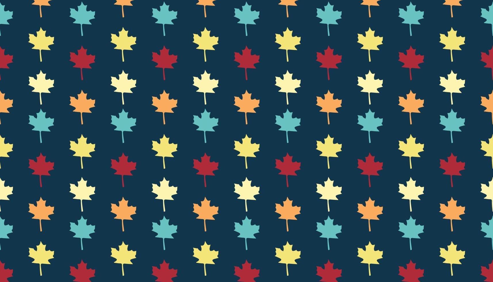 Autumn fall  Leaf pattern background design for texture printing wallpaper vector