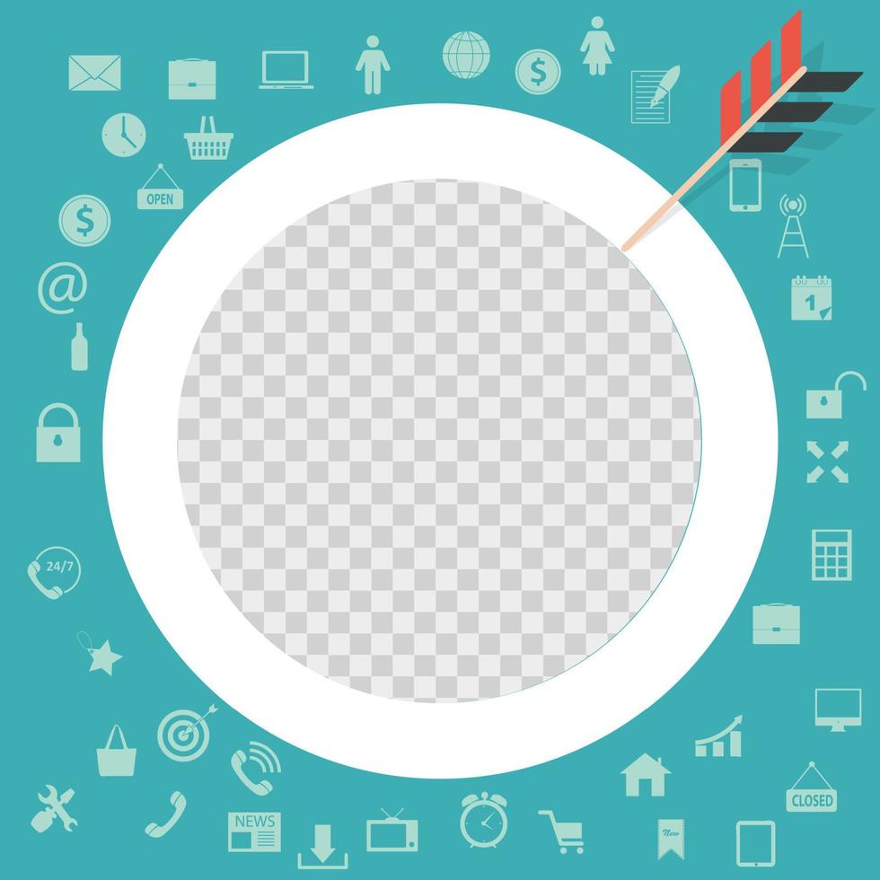 Target Icon Image, Sign. Circle vector