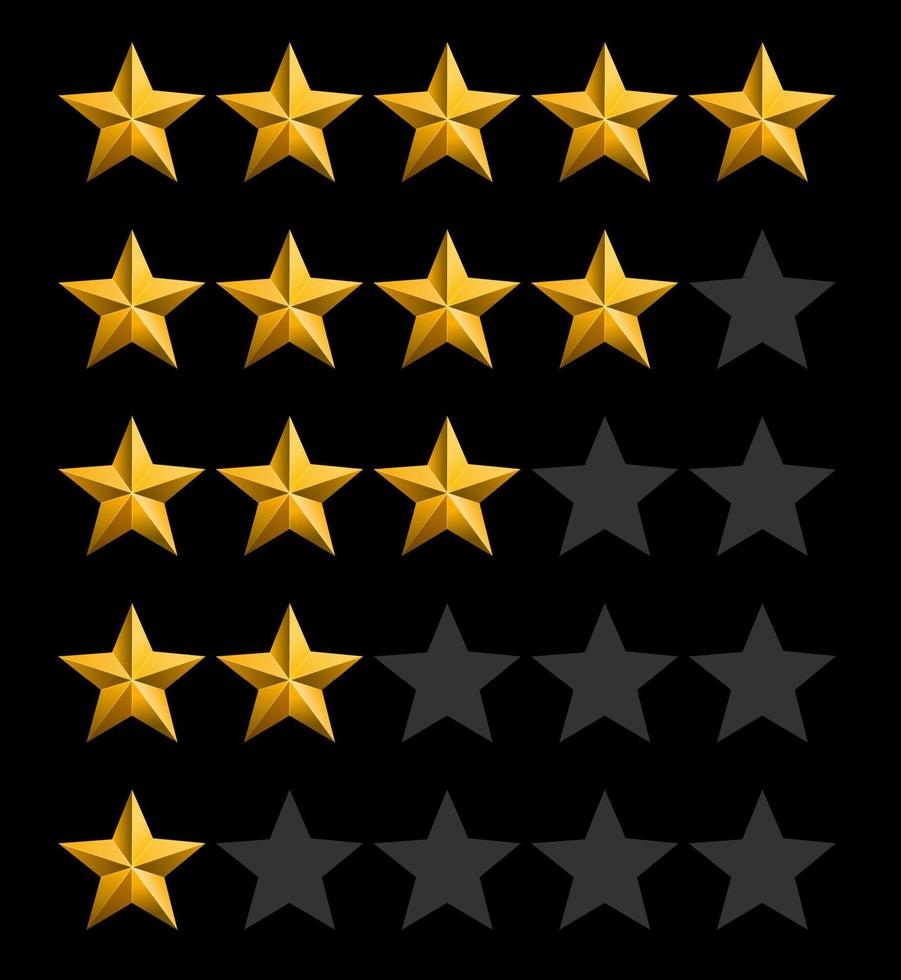 Star rank background. Vector Illustration