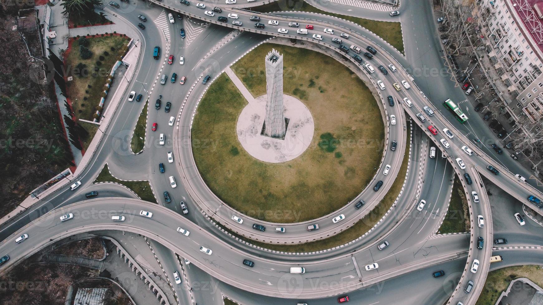 Highway Traffic Aerial photo