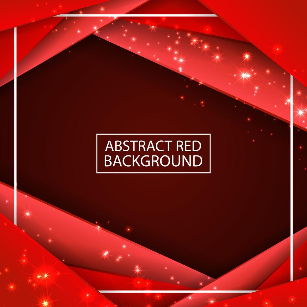 Abstract Modern Geometric Red Background vector
