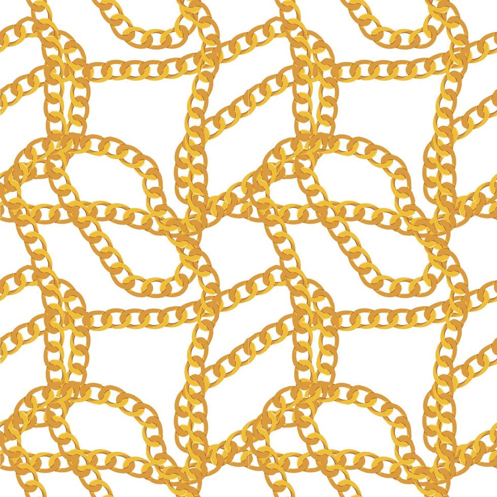 Abstract Chain Seamless Pattern Background. Vector Illustration