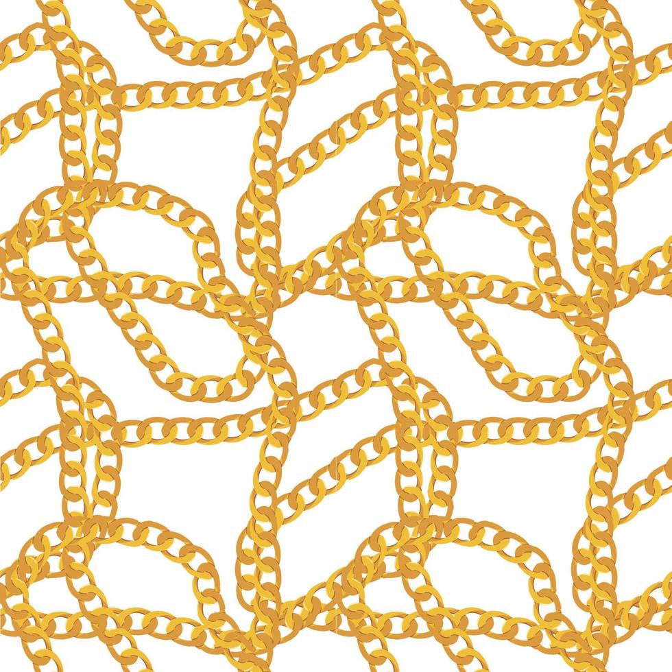 Abstract Chain Seamless Pattern Background. Vector Illustration