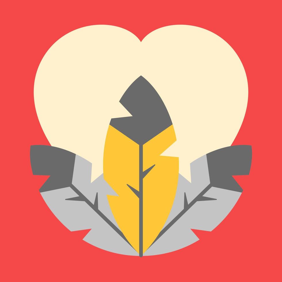 Indigenous People Feathers Vector Illustration