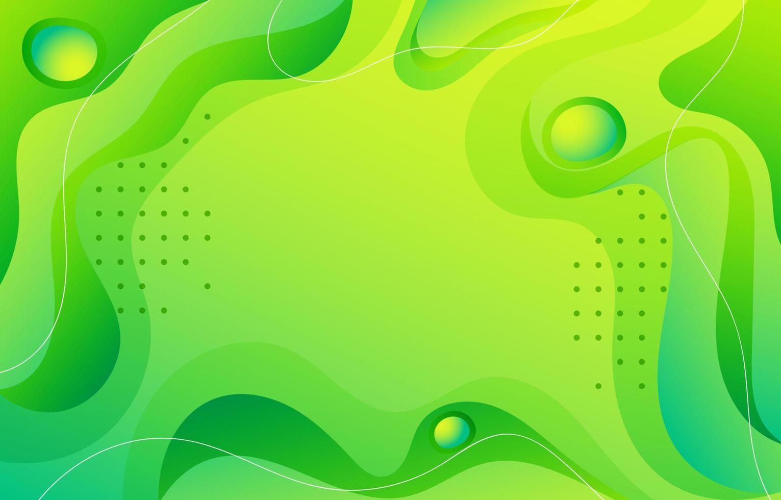 Modern Fluid Green Background vector