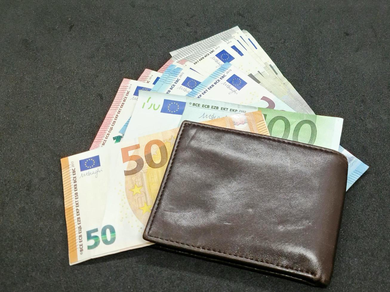 Economy and finance with european money photo