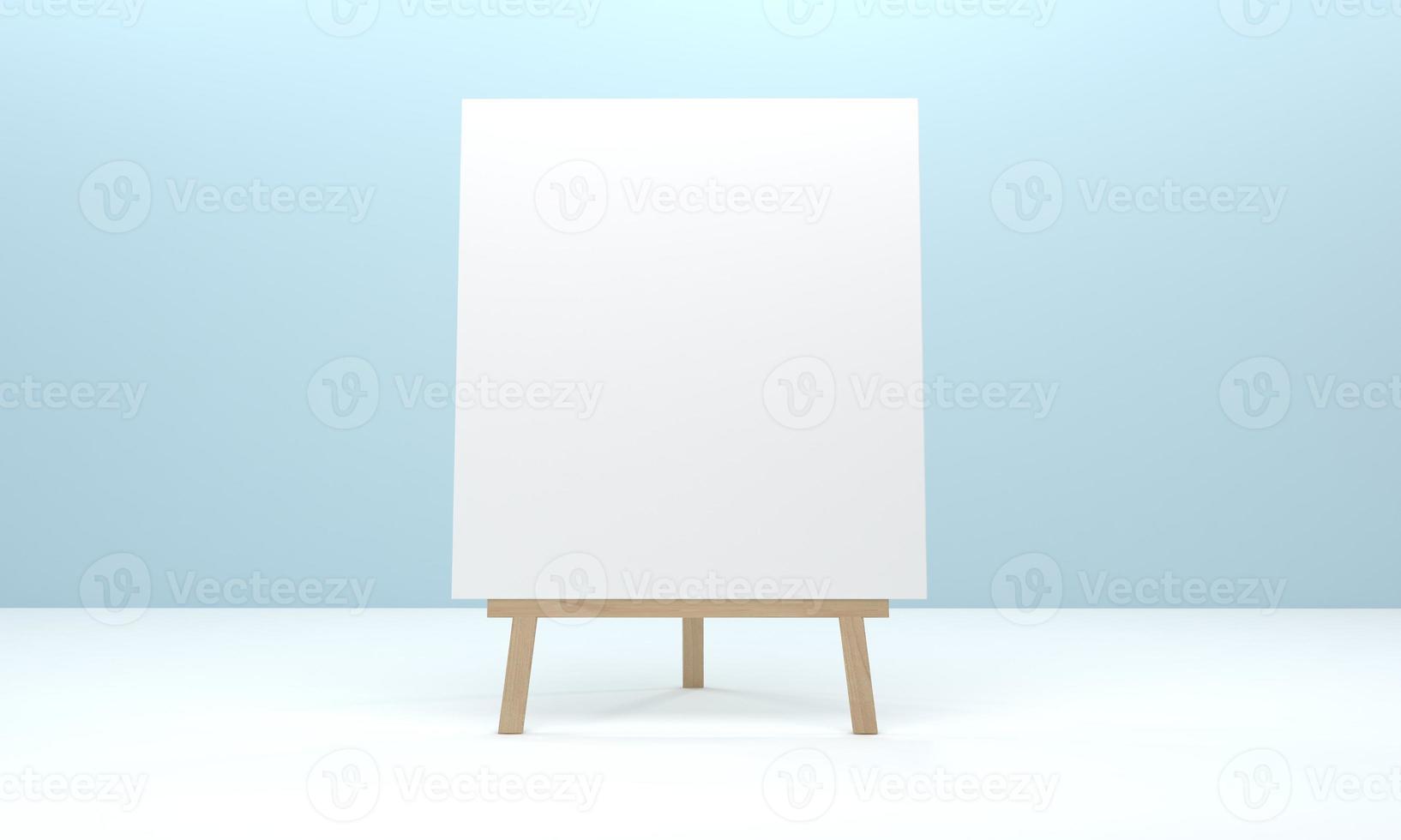 Empty Outdoor Advertising board A Stand Mockup Design photo