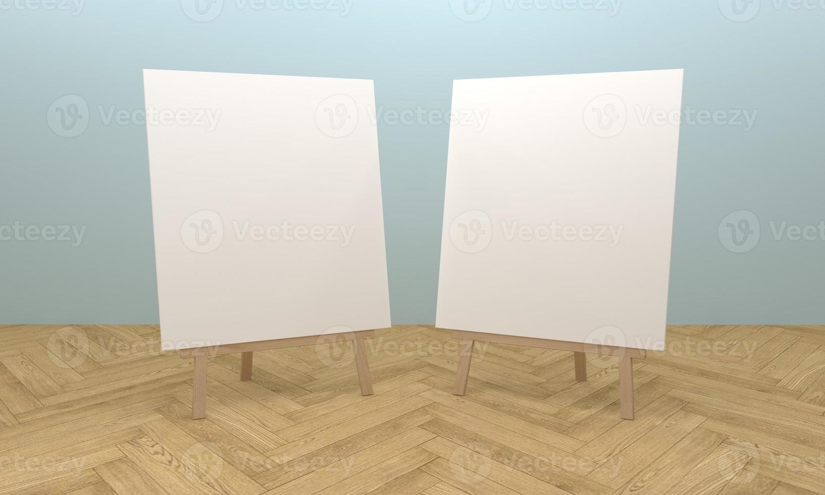 Empty Outdoor Advertising board A Stand Mockup Design photo