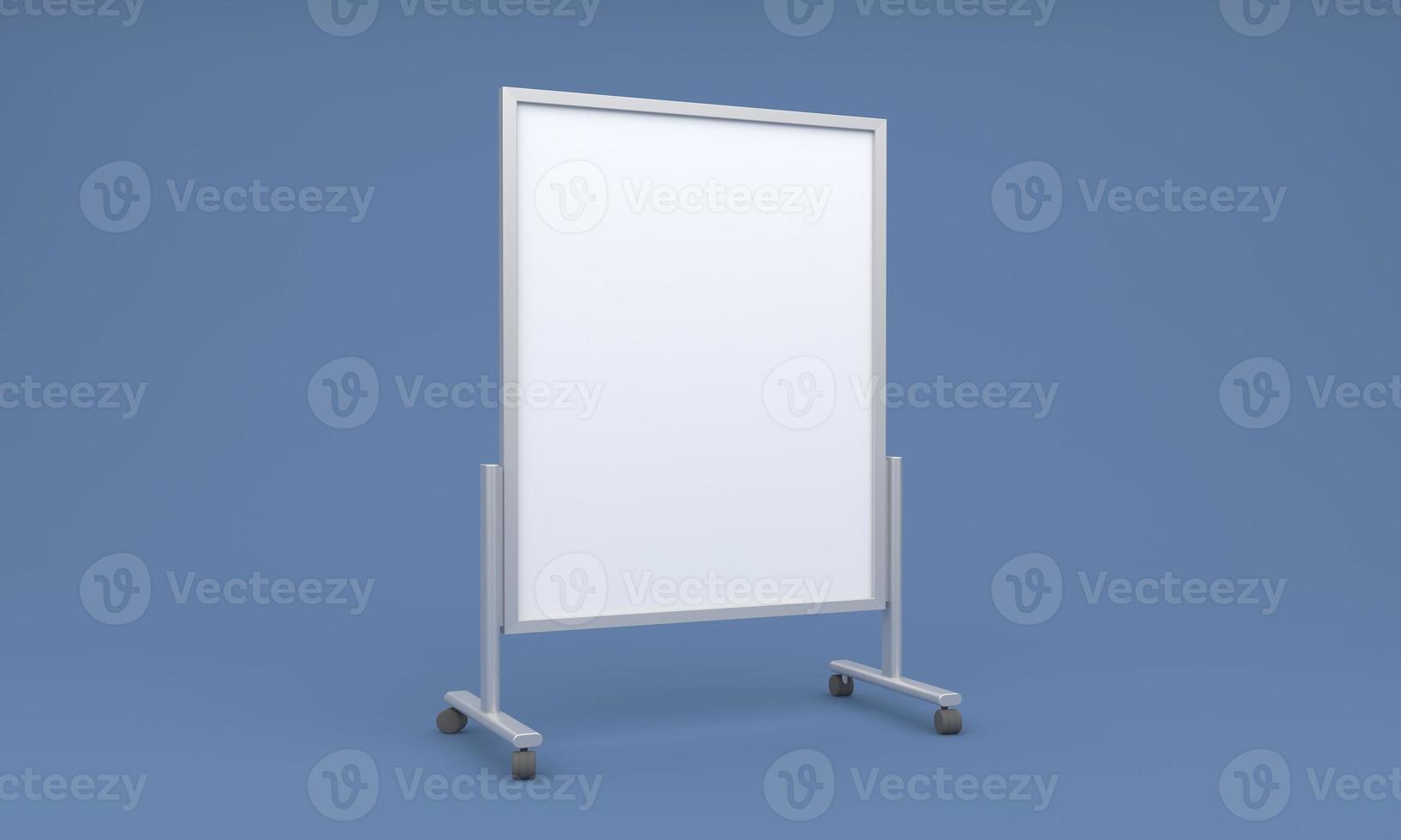 Empty Outdoor Advertising board A Stand Mockup Design photo