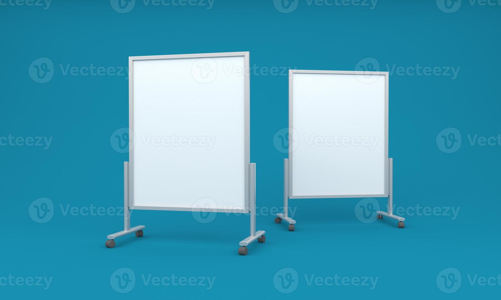 Empty Outdoor Advertising board A Stand Mockup Design photo