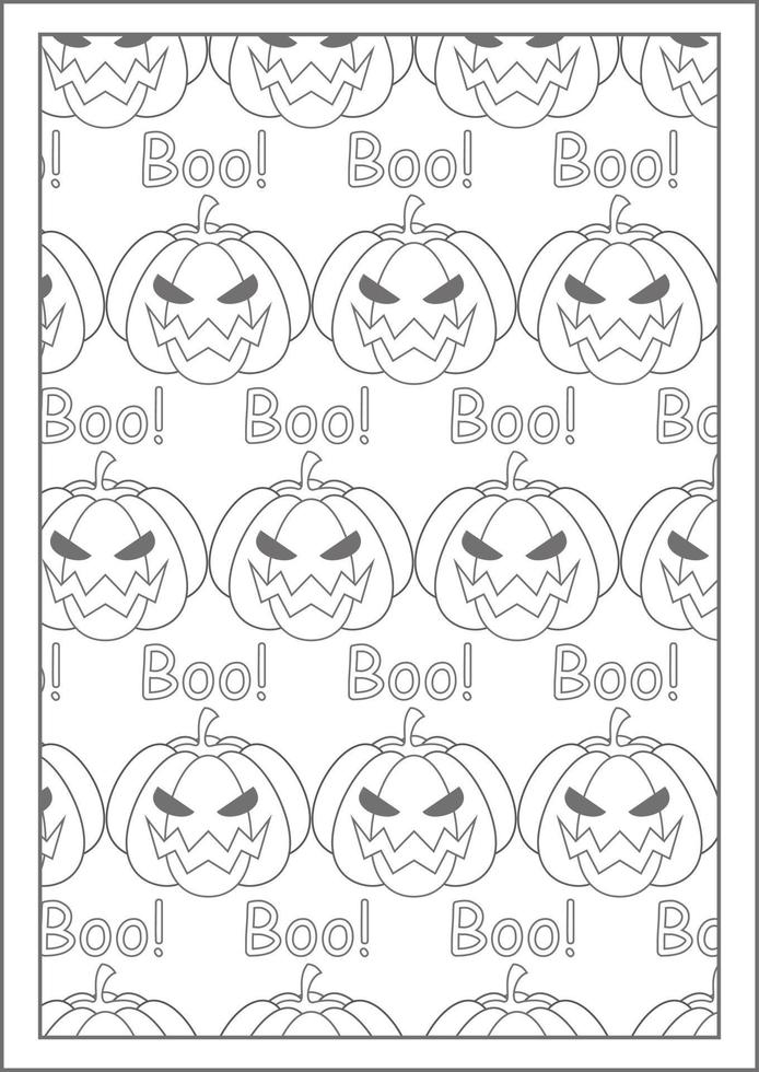 paginas para colorear de halloween para dibujos para colorear de halloween  3504622 Vector en Vecteezy
