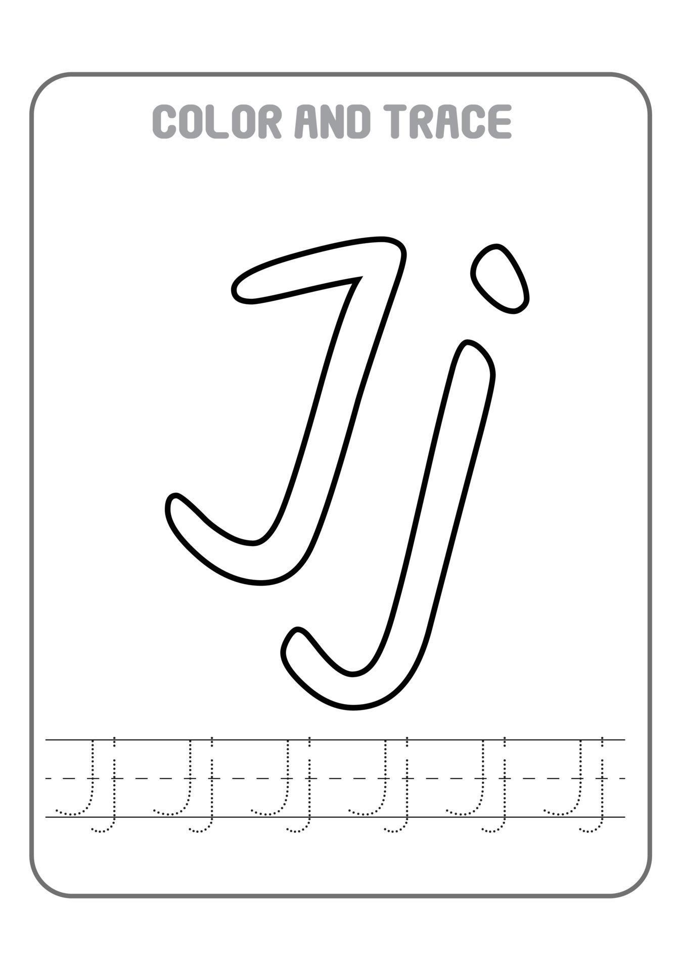 alphabet printable preschool letters coloring and tracing activity early learning 3504642 vector art at vecteezy