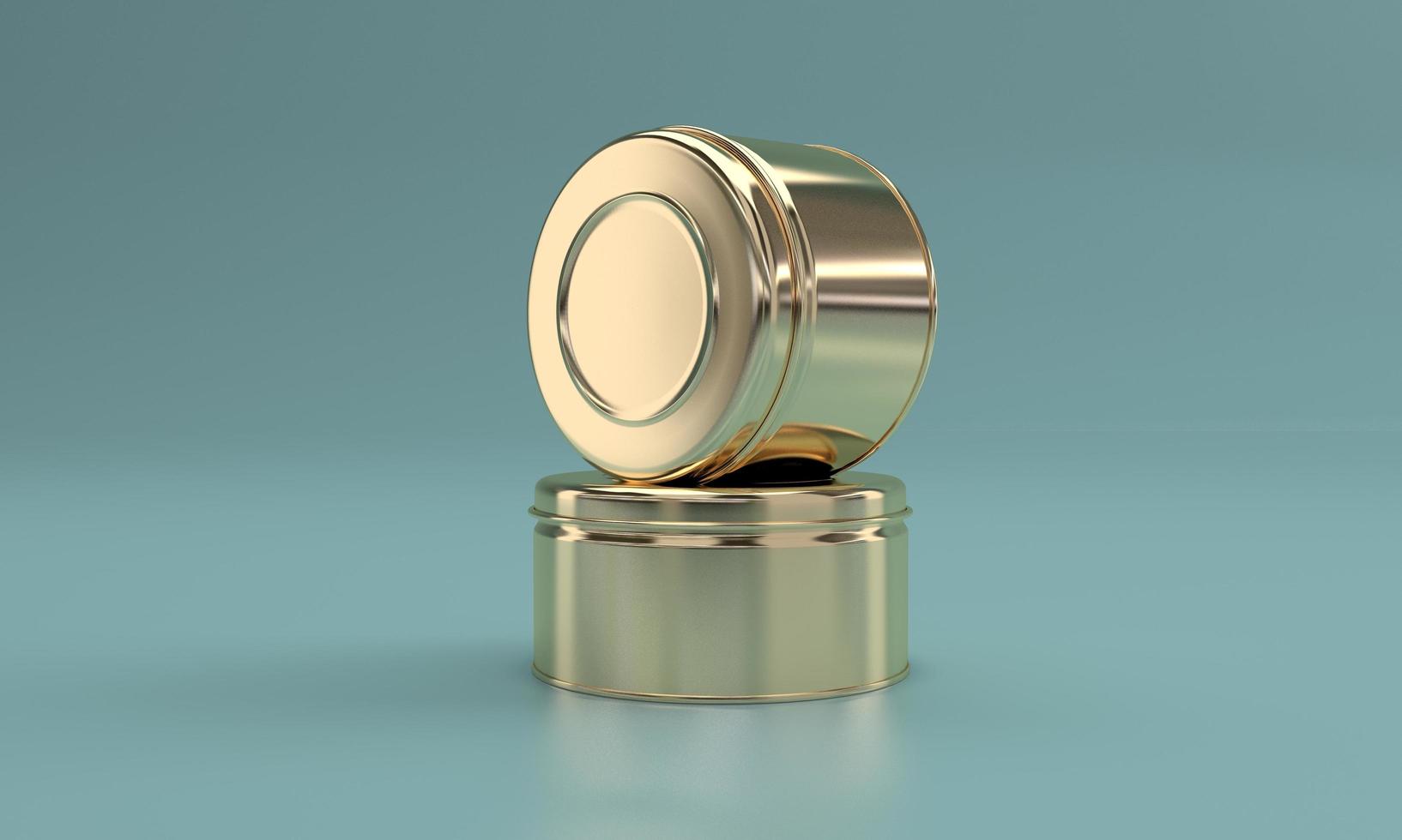 Golden Metal Food Tin Pack photo