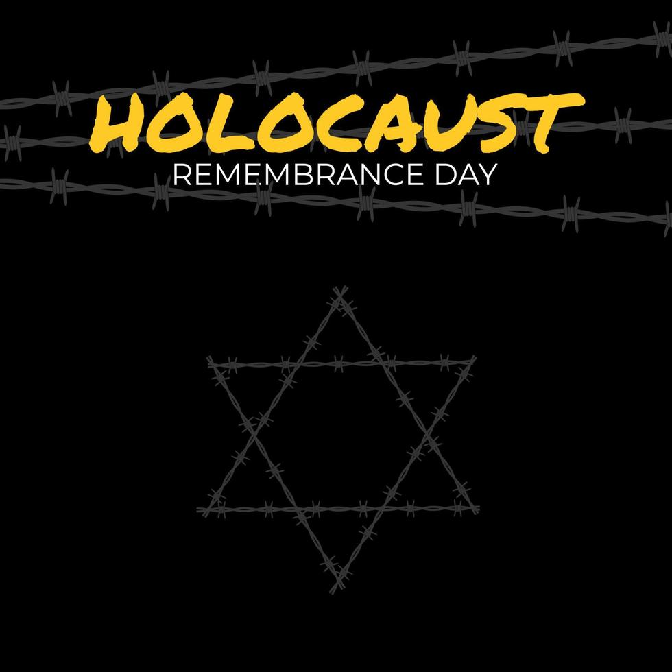 International holocaust remembrance day background. vector