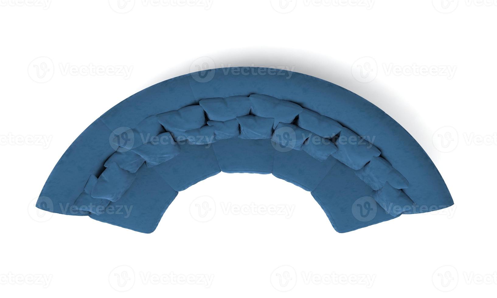 Sofa Top View furniture 3D Rendering photo