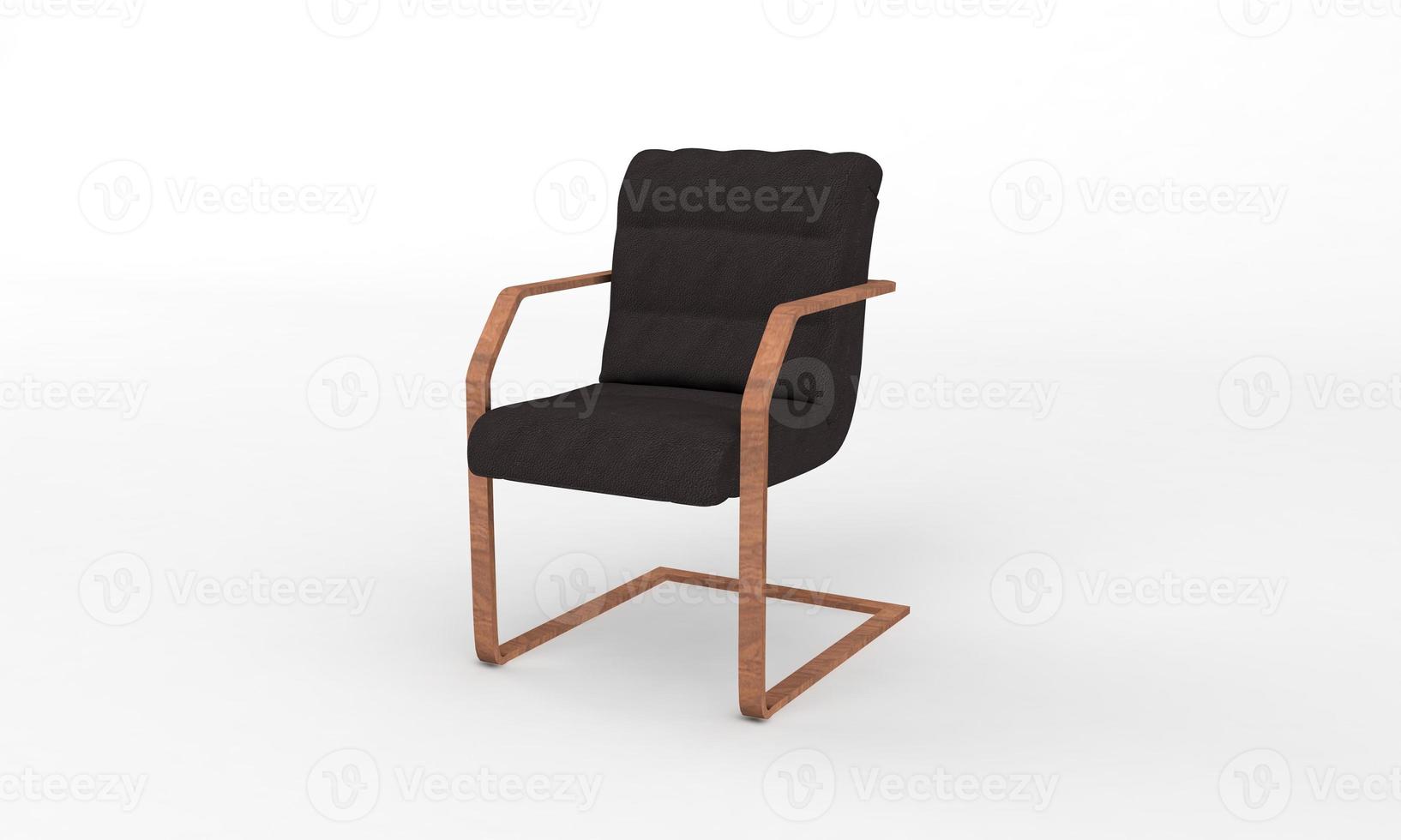 Chair Side View furniture 3D Rendering photo