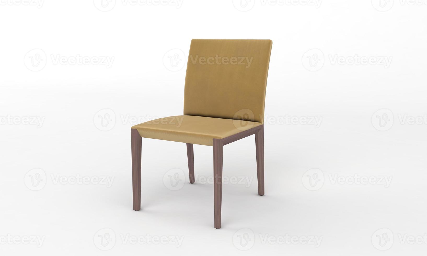 Chair Side View furniture 3D Rendering photo