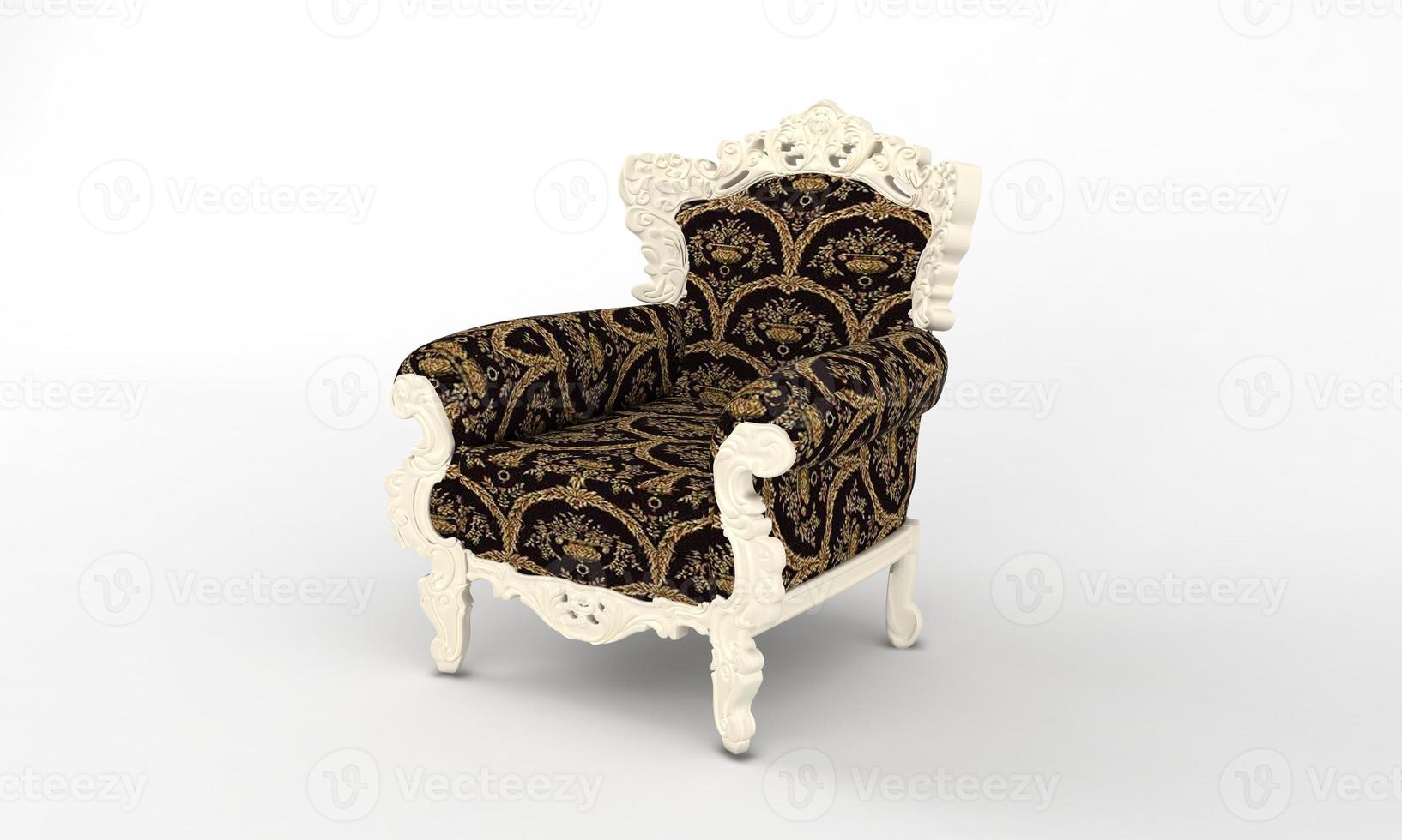 Chair Side View furniture 3D Rendering photo