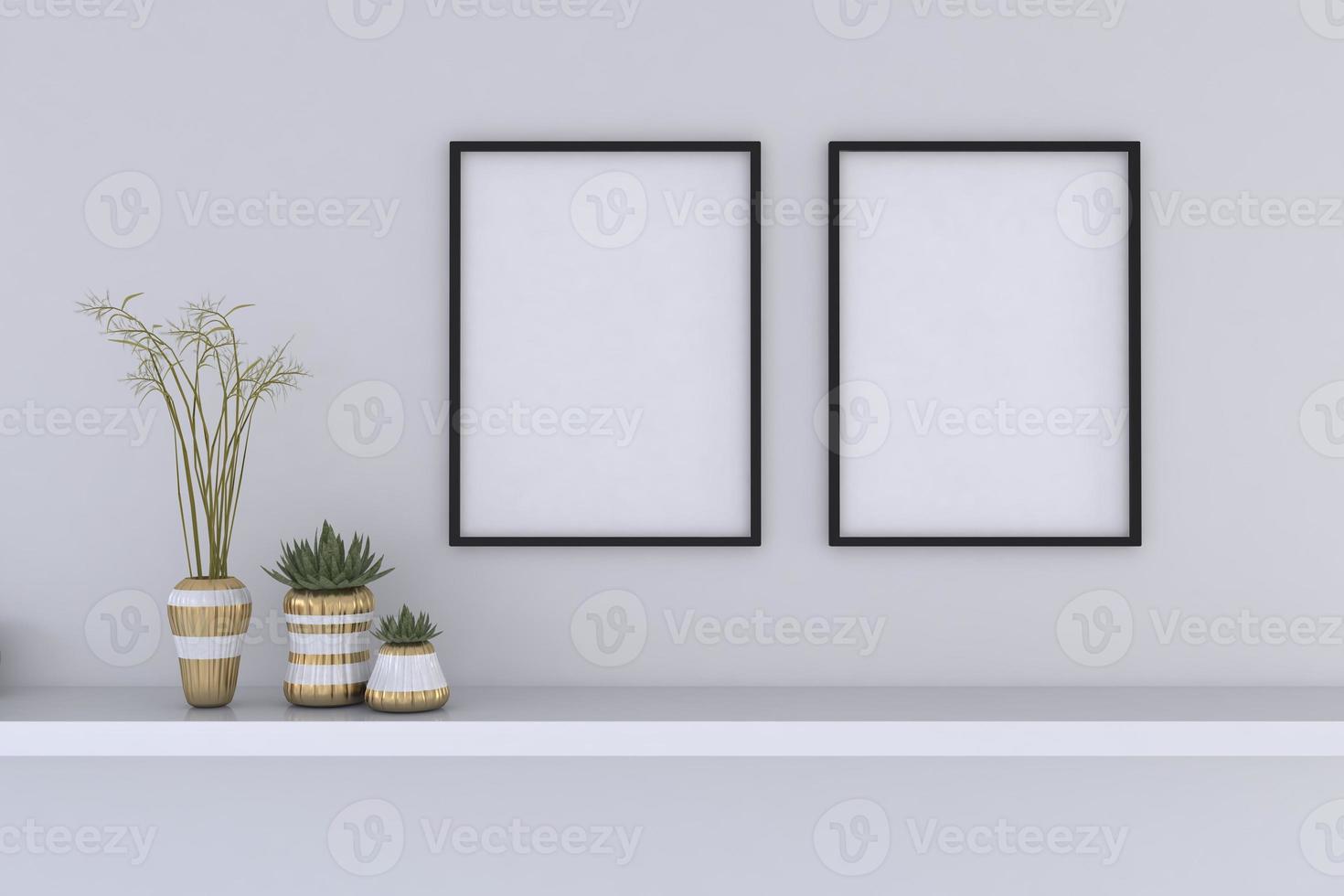 Empty Photo Frame Mockup Design Mockup