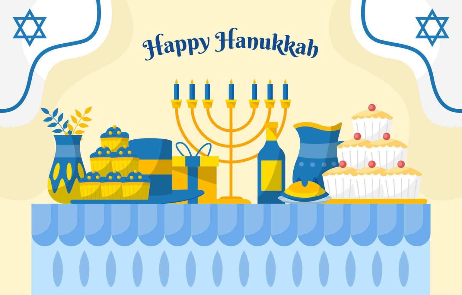 Happy Hanukkah Day Concept vector