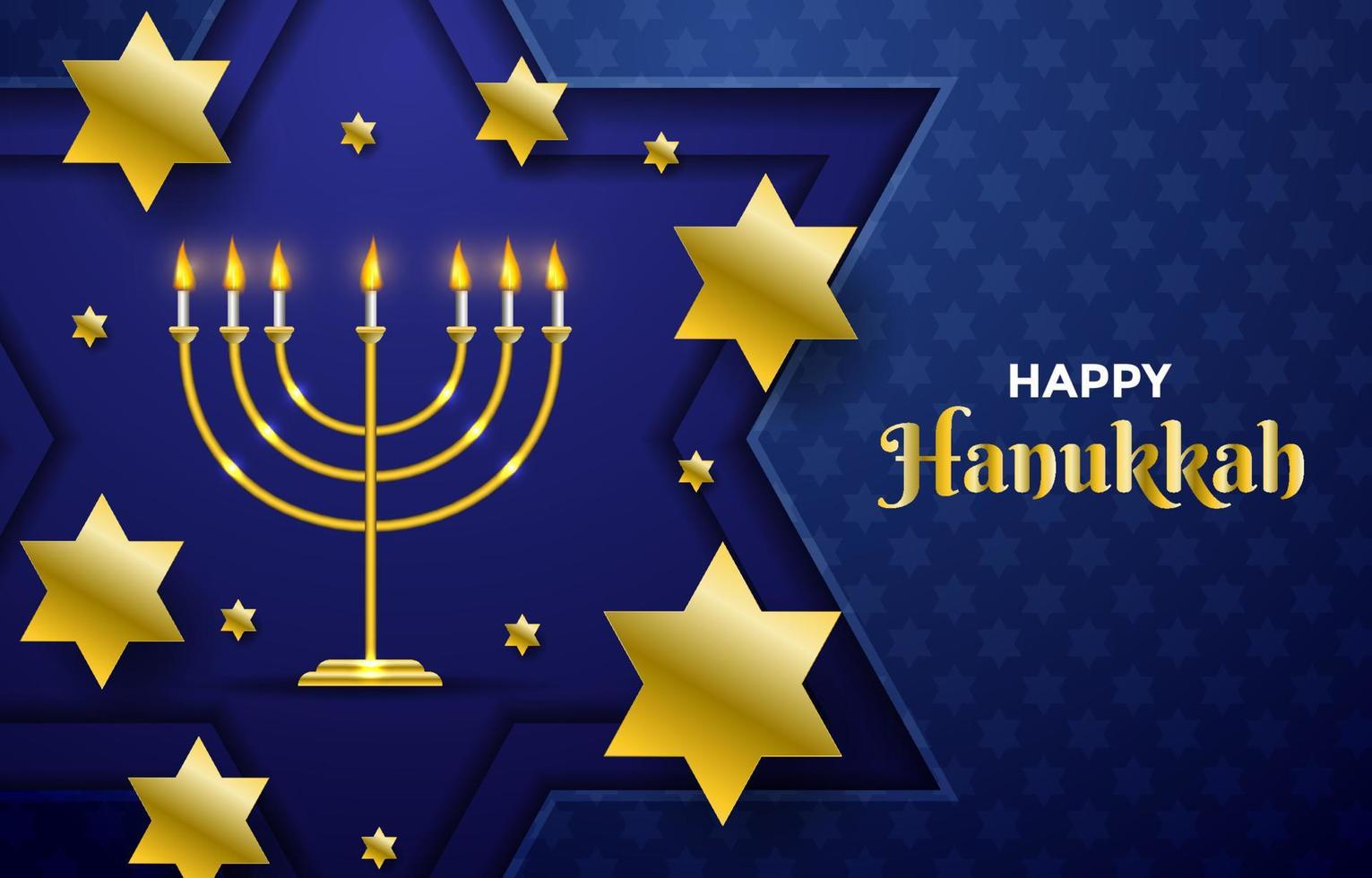 Happy Hanukkah Background vector