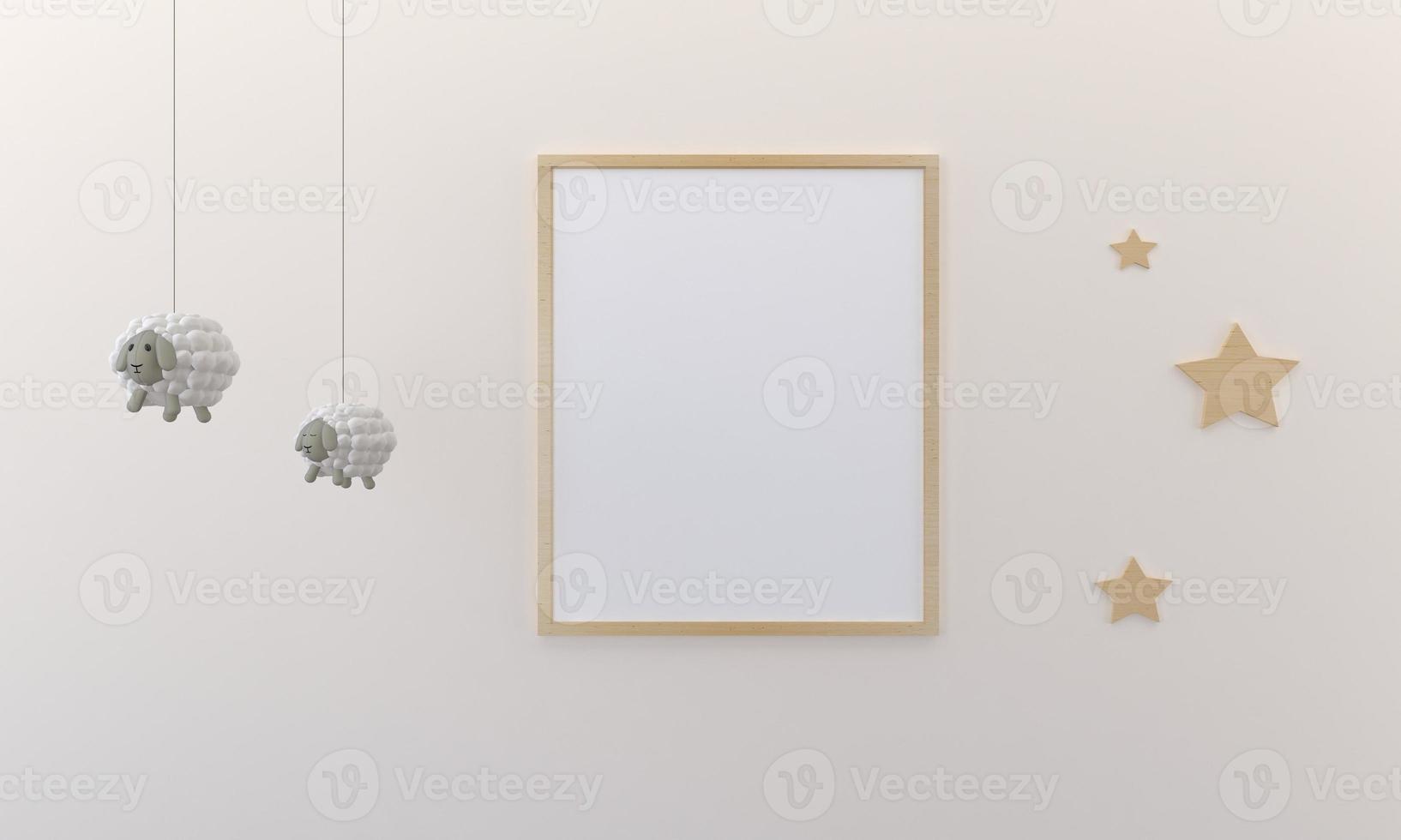 Kids photo frame Mockup Design