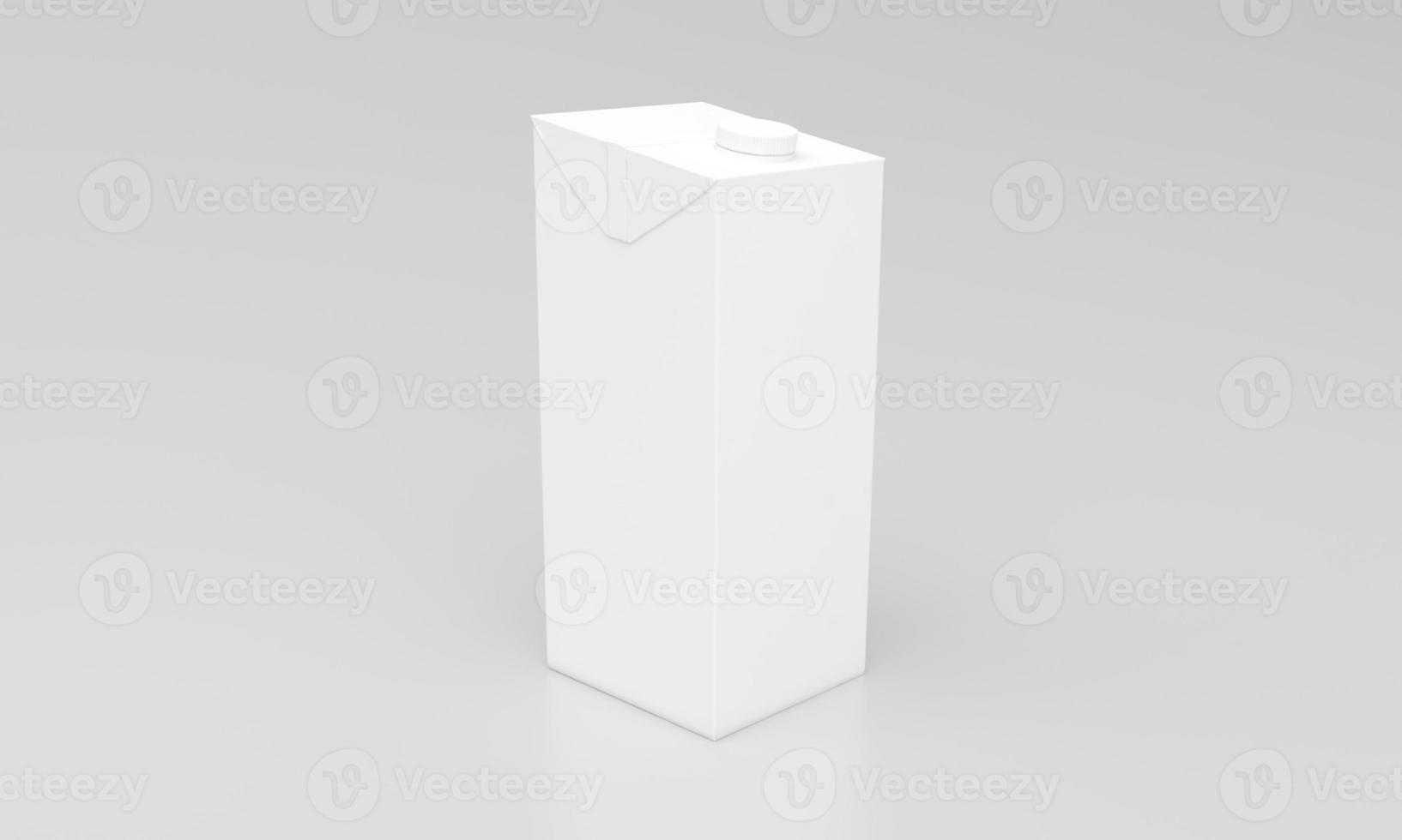 Milk Pack Packaging Packet Design 3D Rendered photo