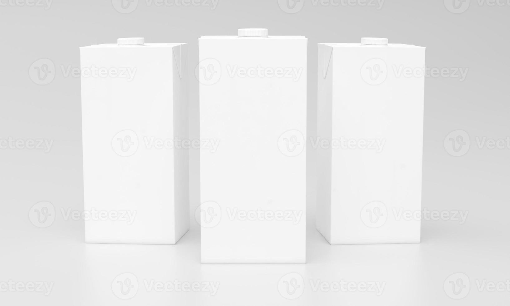 Milk Pack Packaging Packet Design 3D Rendered photo