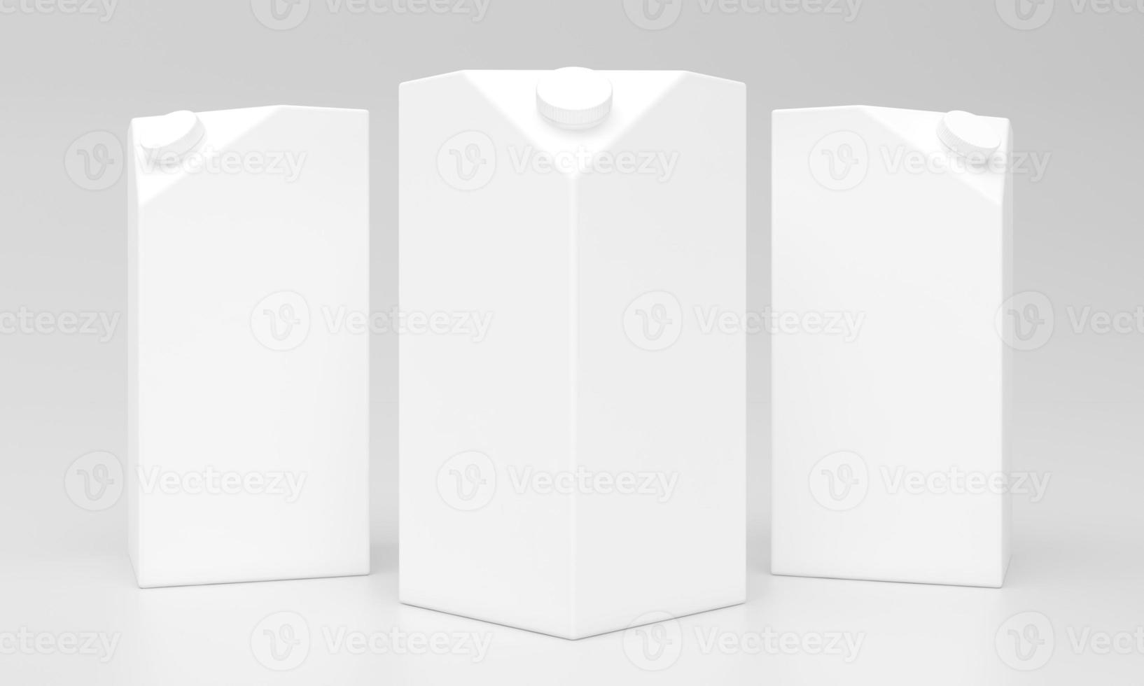 Milk Pack Packaging Packet Design 3D Rendered photo