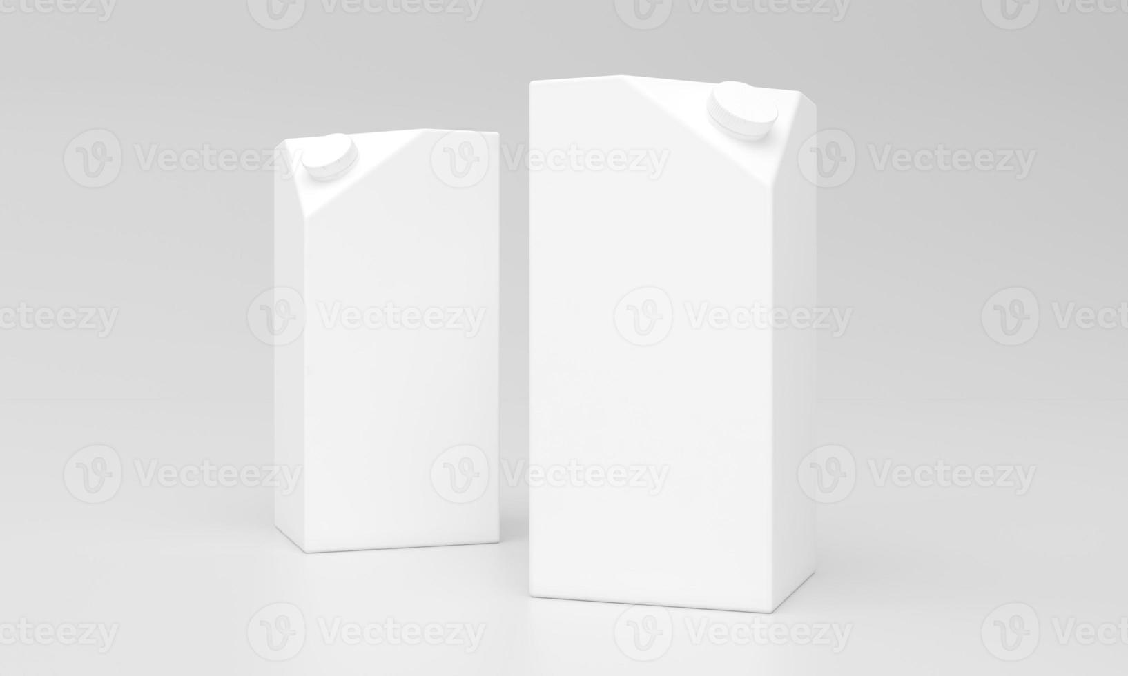 Milk Pack Packaging Packet Design 3D Rendered photo