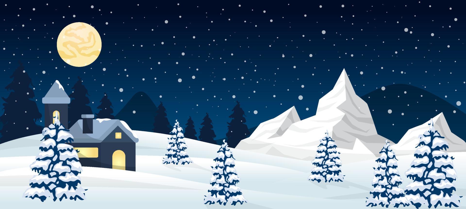 Winter Wonderland Background vector