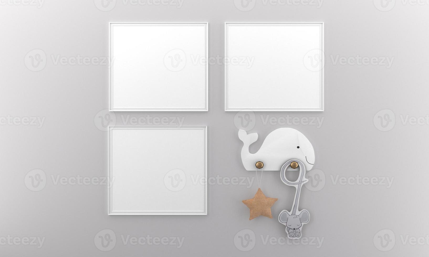 Kids photo frame Mockup Design