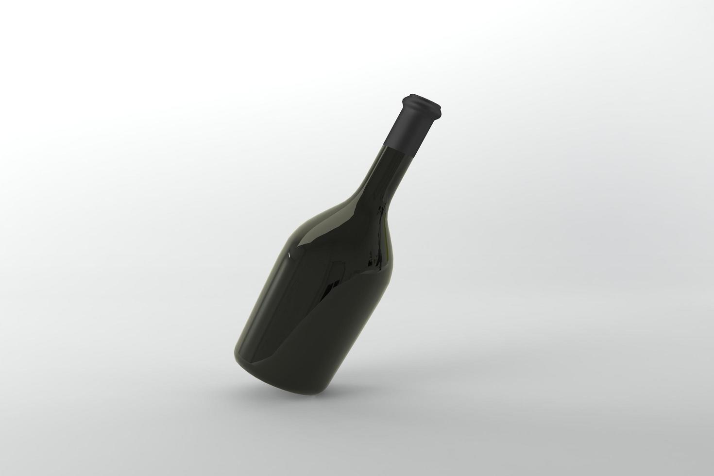 Plantilla de maqueta de botellas renderizadas 3d foto