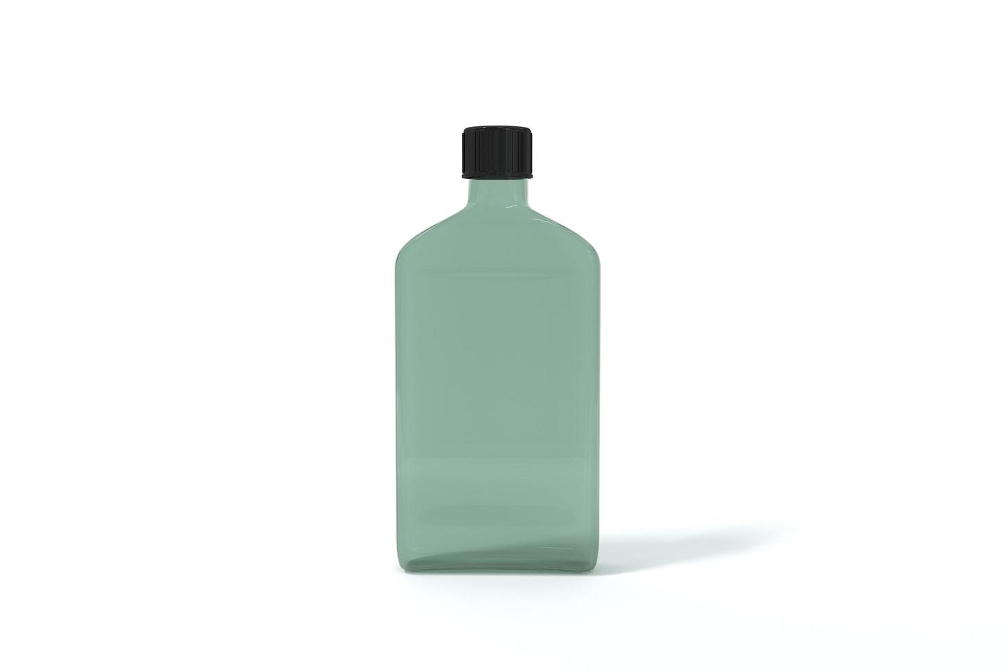 3D Rendered Bottles Mockup Template photo