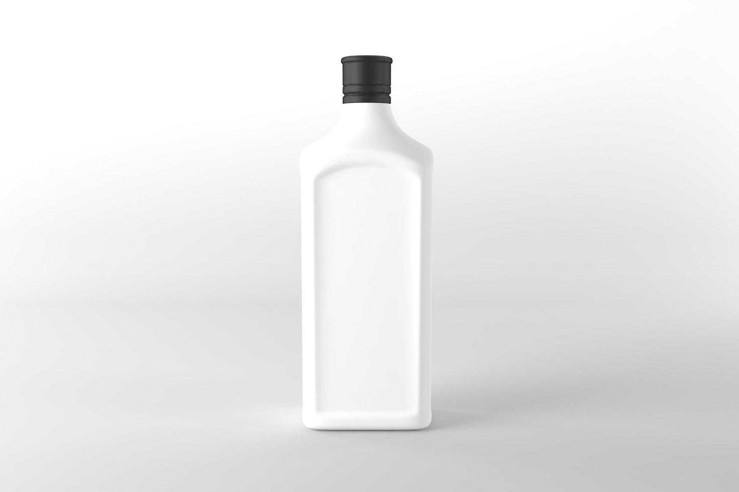 3D Rendered Bottles Mockup Template photo