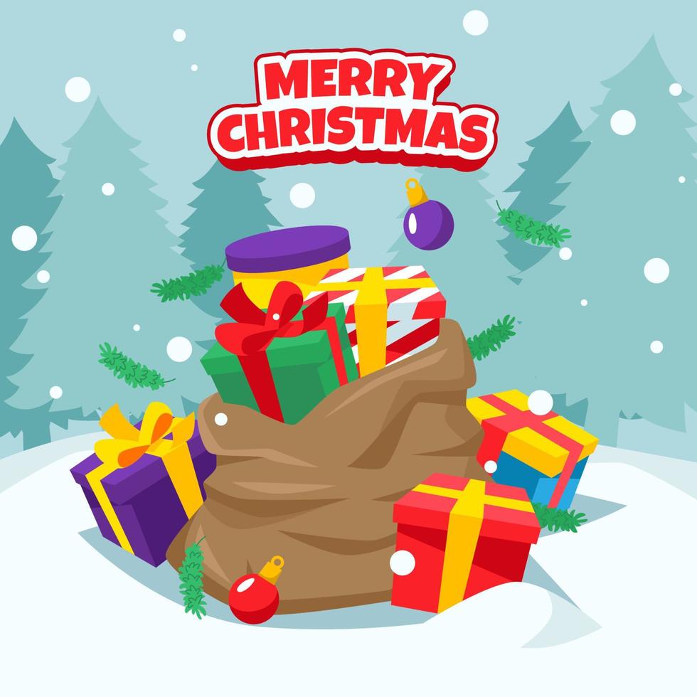 Christmas Gift Box vector