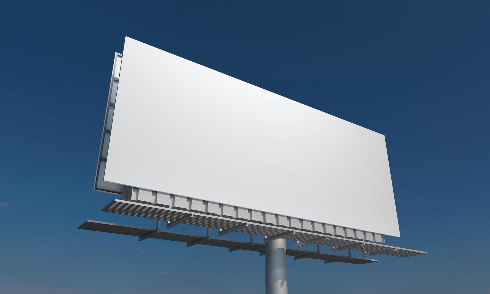 Billboard Sign 3D Rendered Illustration photo