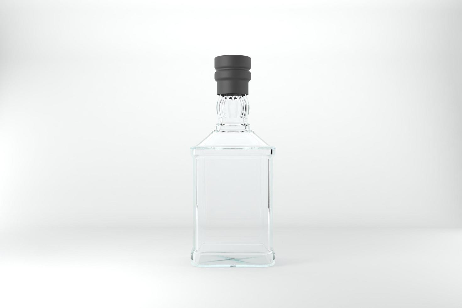 3D Rendered Bottles Mockup Template photo