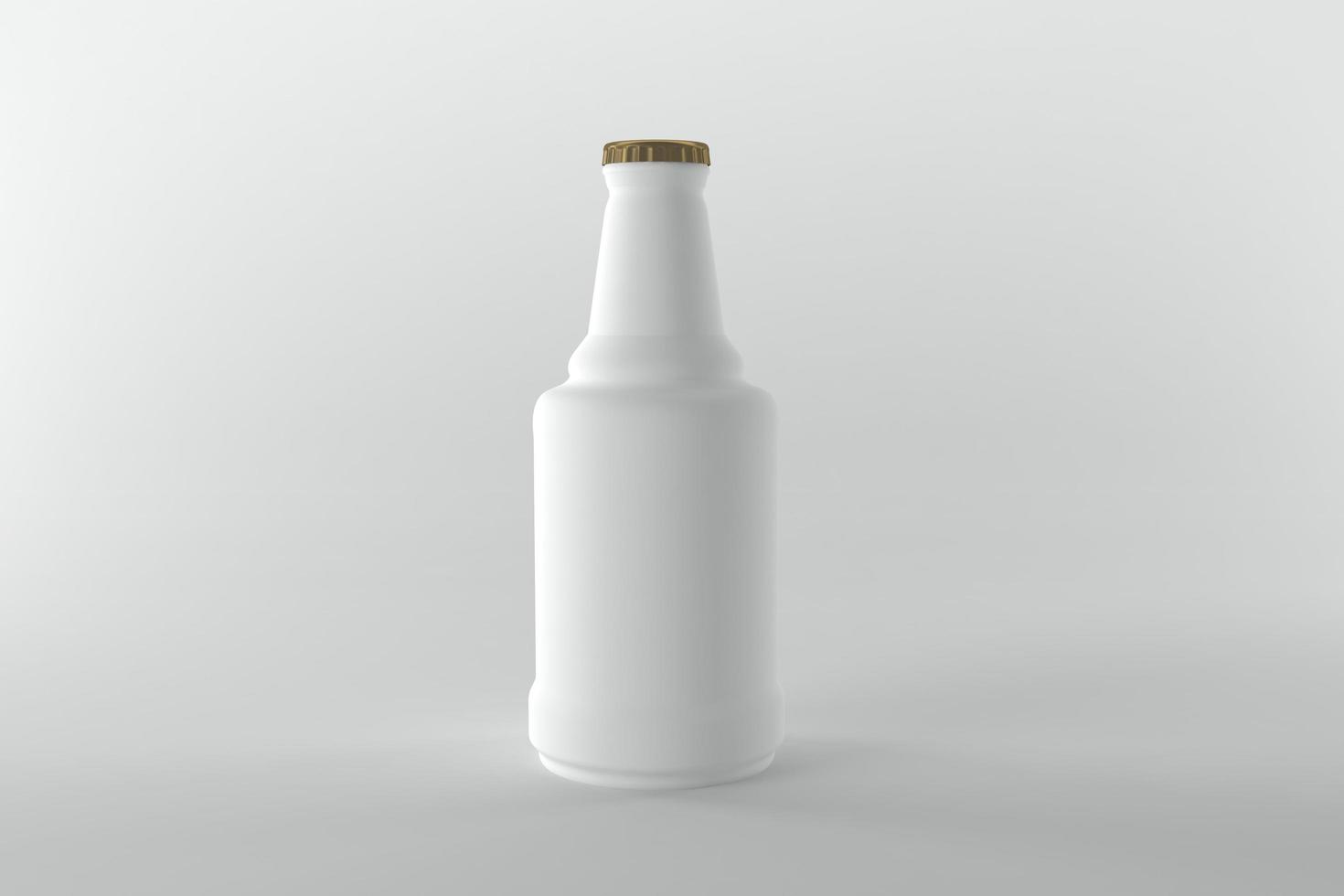 3D Rendered Bottles Mockup Template photo
