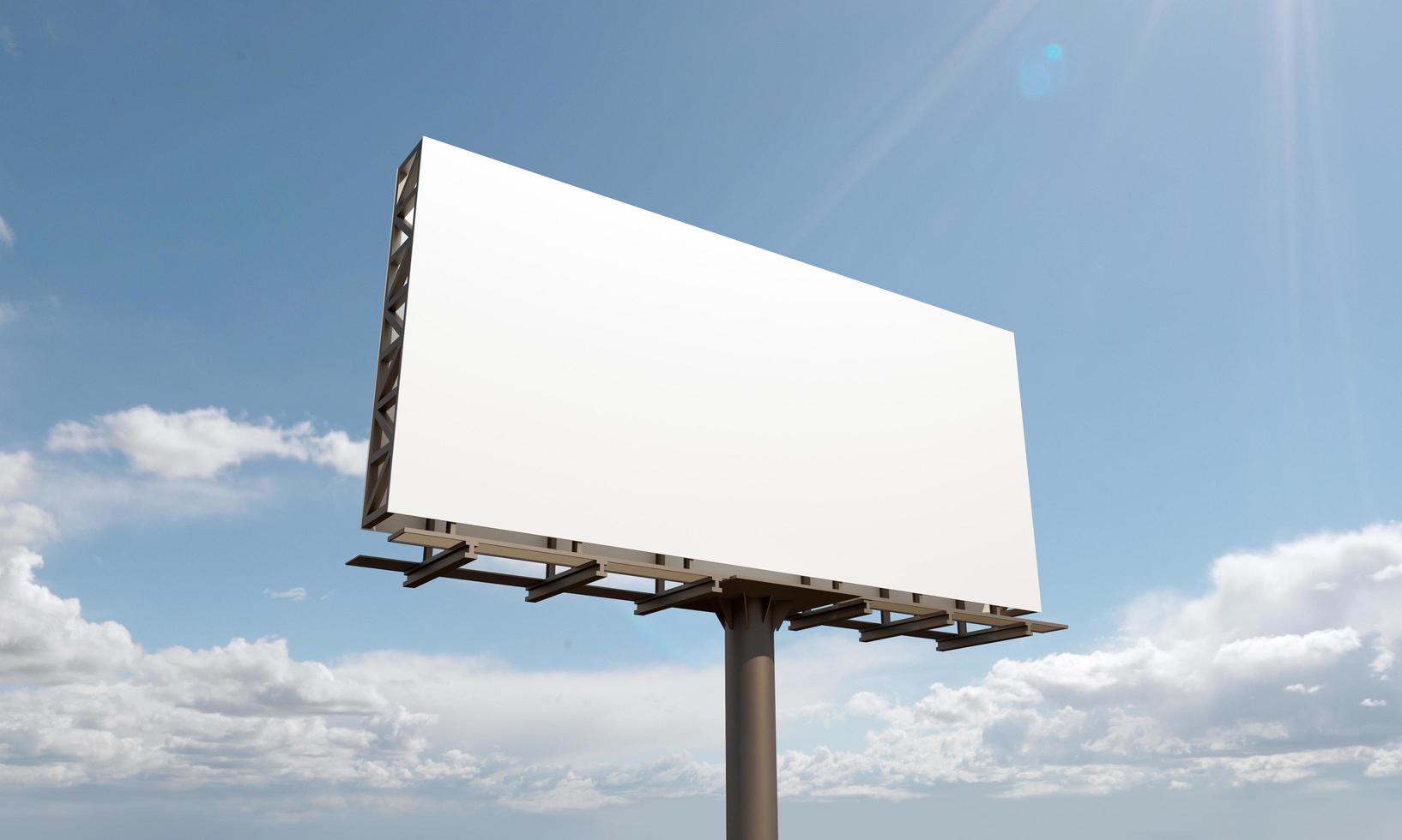 Billboard Sign 3D Rendered Illustration photo