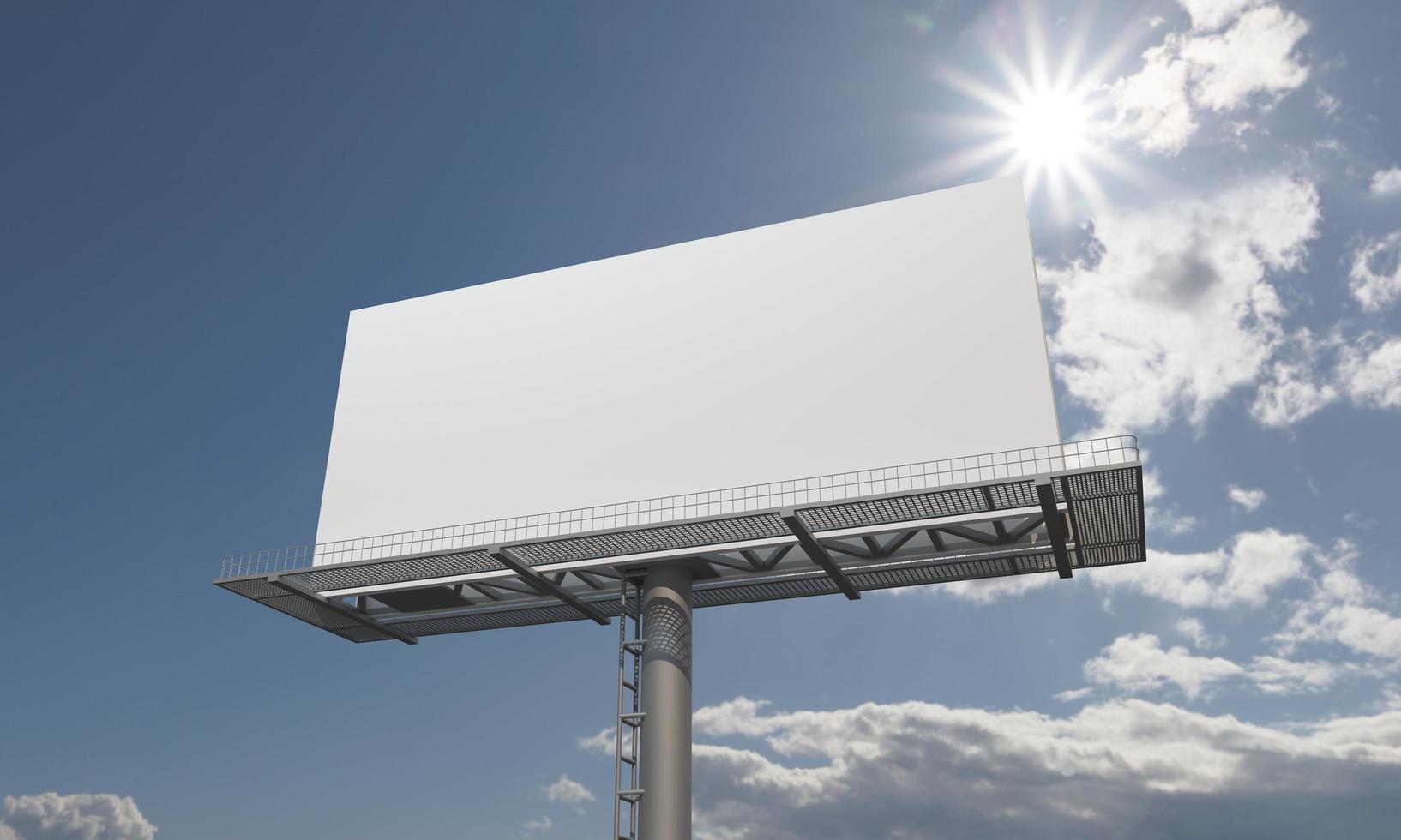 Billboard Sign 3D Rendered Illustration photo