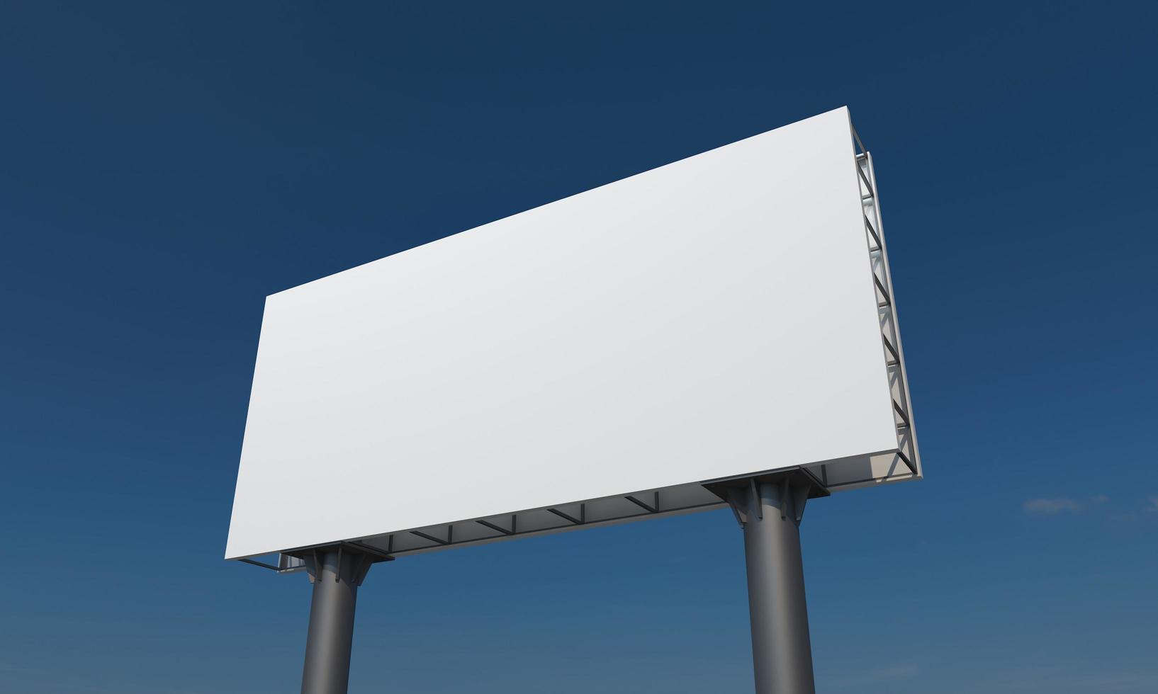 Billboard Sign 3D Rendered Illustration photo