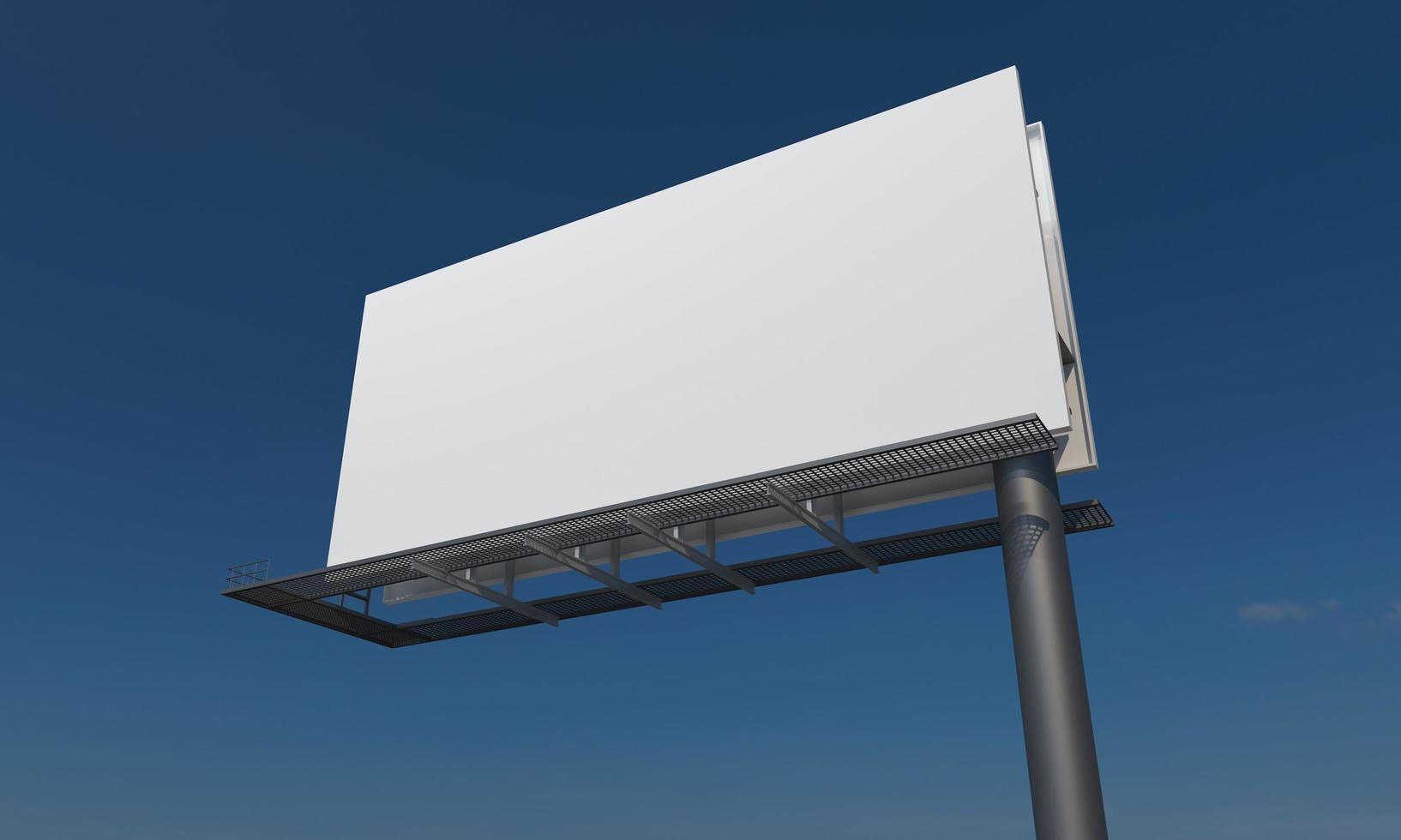Billboard Sign 3D Rendered Illustration photo
