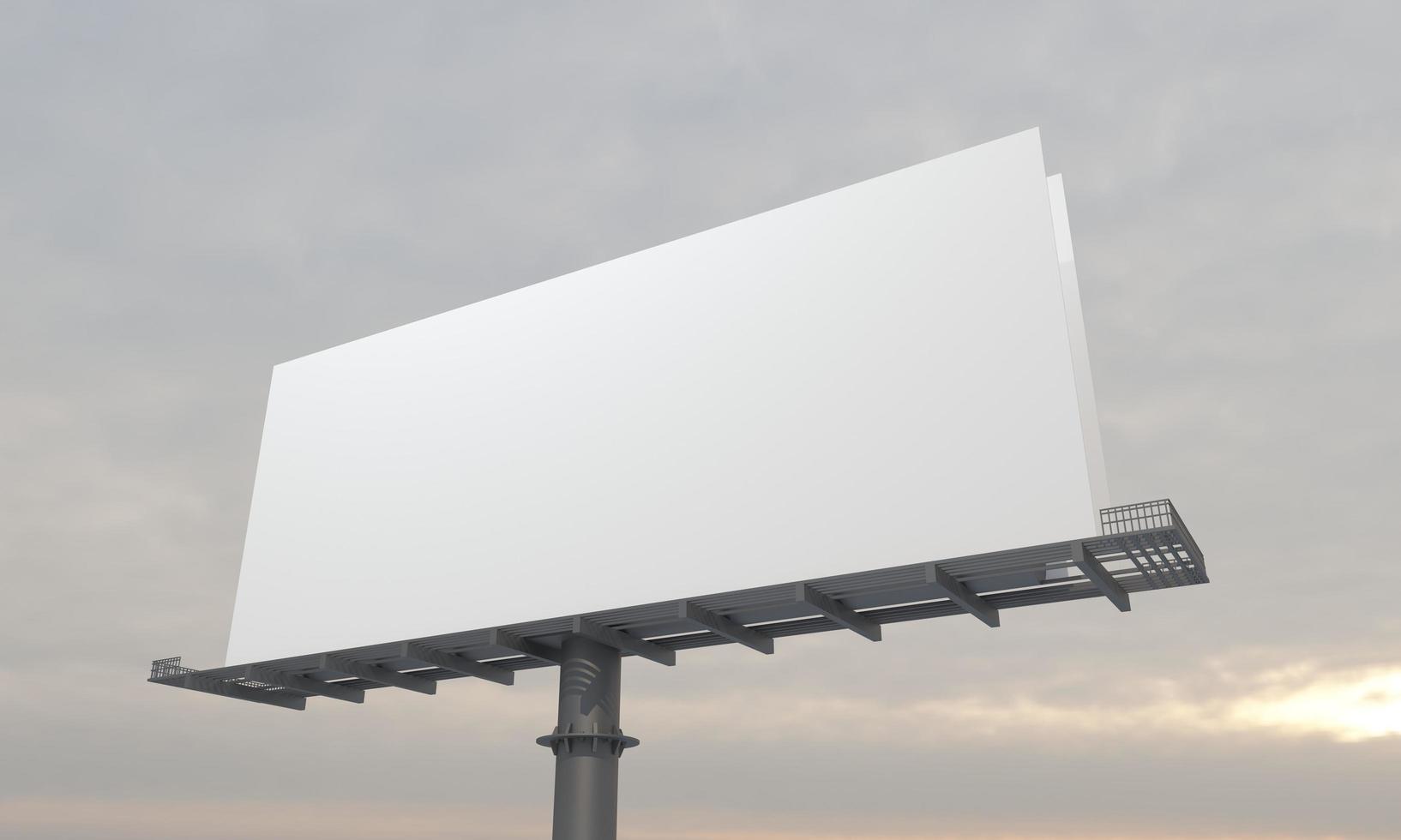 Billboard Sign 3D Rendered Illustration photo