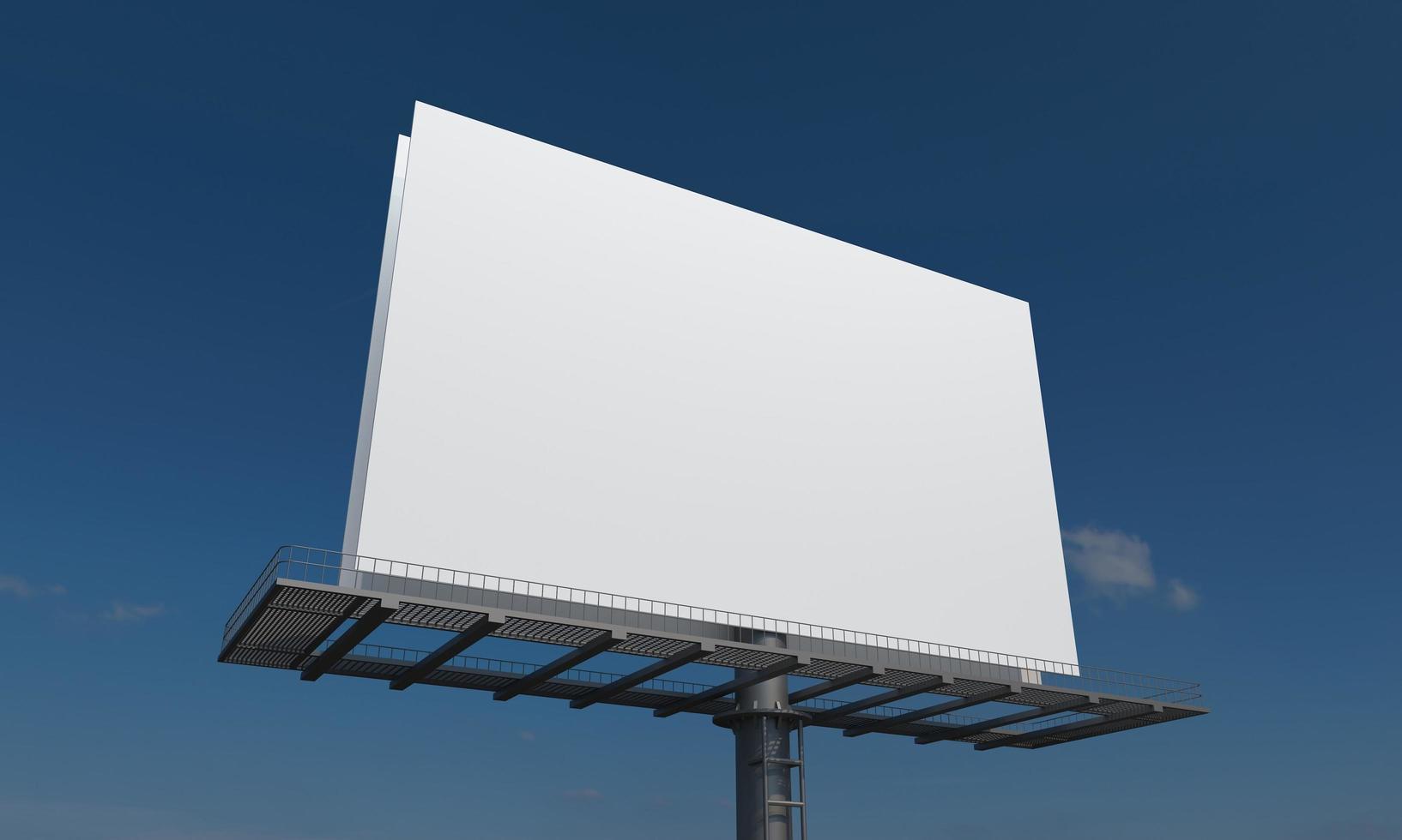 Billboard Sign 3D Rendered Illustration photo