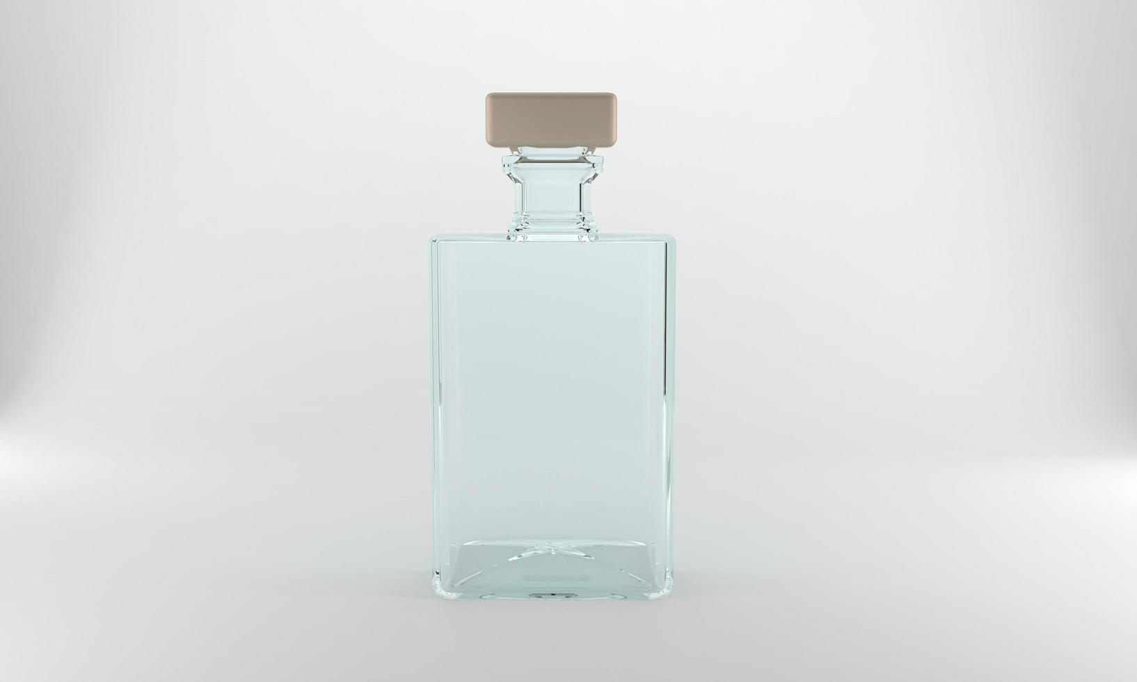 3D Rendered Bottles Mockup Template photo