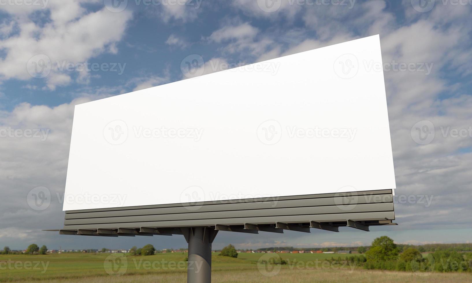 Billboard Sign 3D Rendered Illustration photo