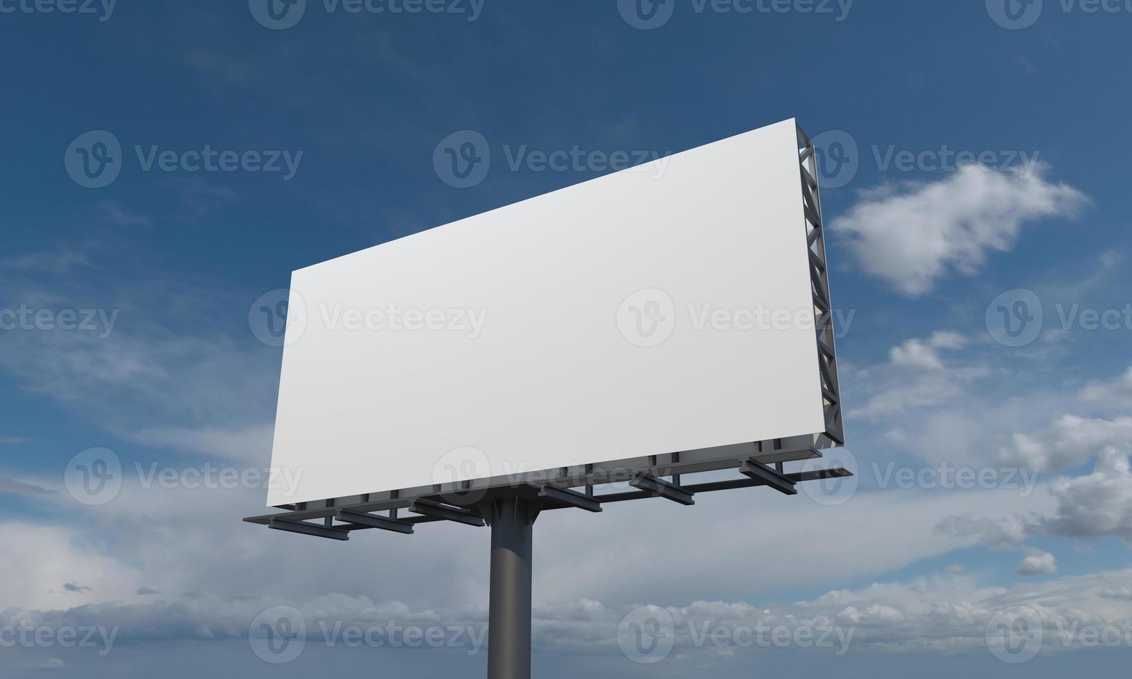 Billboard Sign 3D Rendered Illustration photo