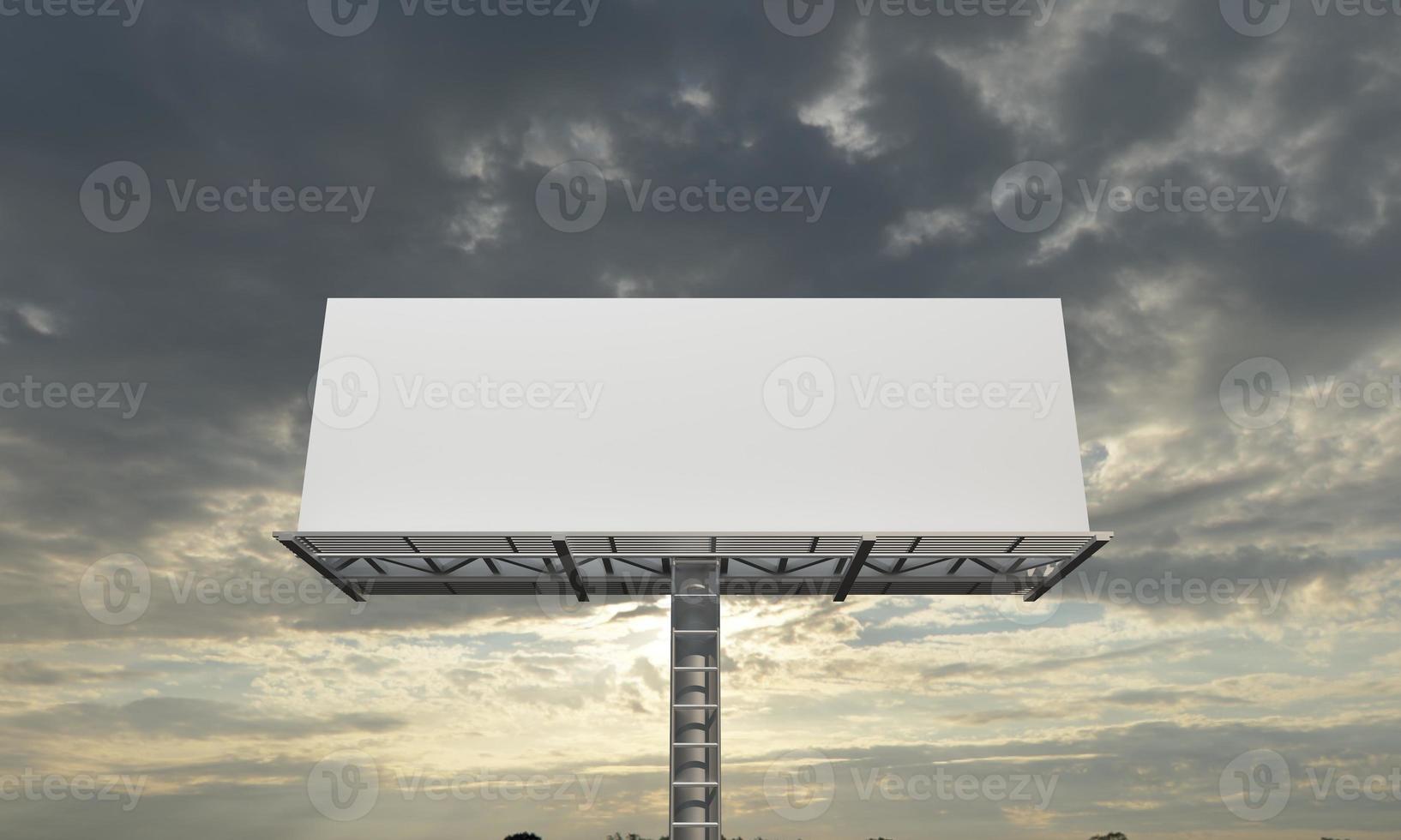 Billboard Sign 3D Rendered Illustration photo