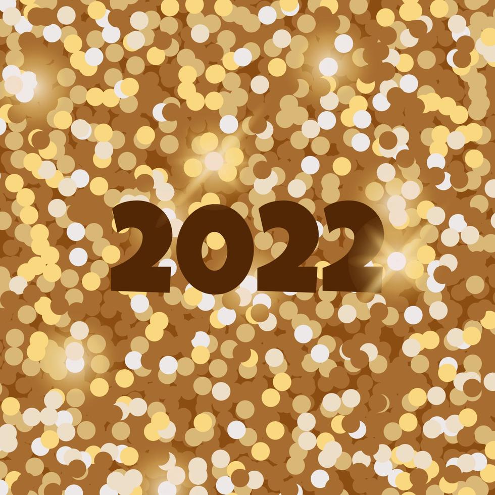 Poster template for the New 2022 year. Vector holiday banner.